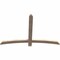 Ekena Millwork Bellingham Smooth Timber Gable Bracket, Douglas Fir, 60"W x 40"H x 1 1/2"D x 3 1/2"F, 16/12 Pitch GBW060X40X0204BEL00SDF - alternate 3